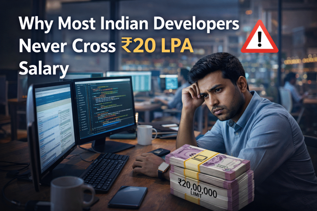 Why Most Indian Developers Never Cross ₹20 LPA Salary