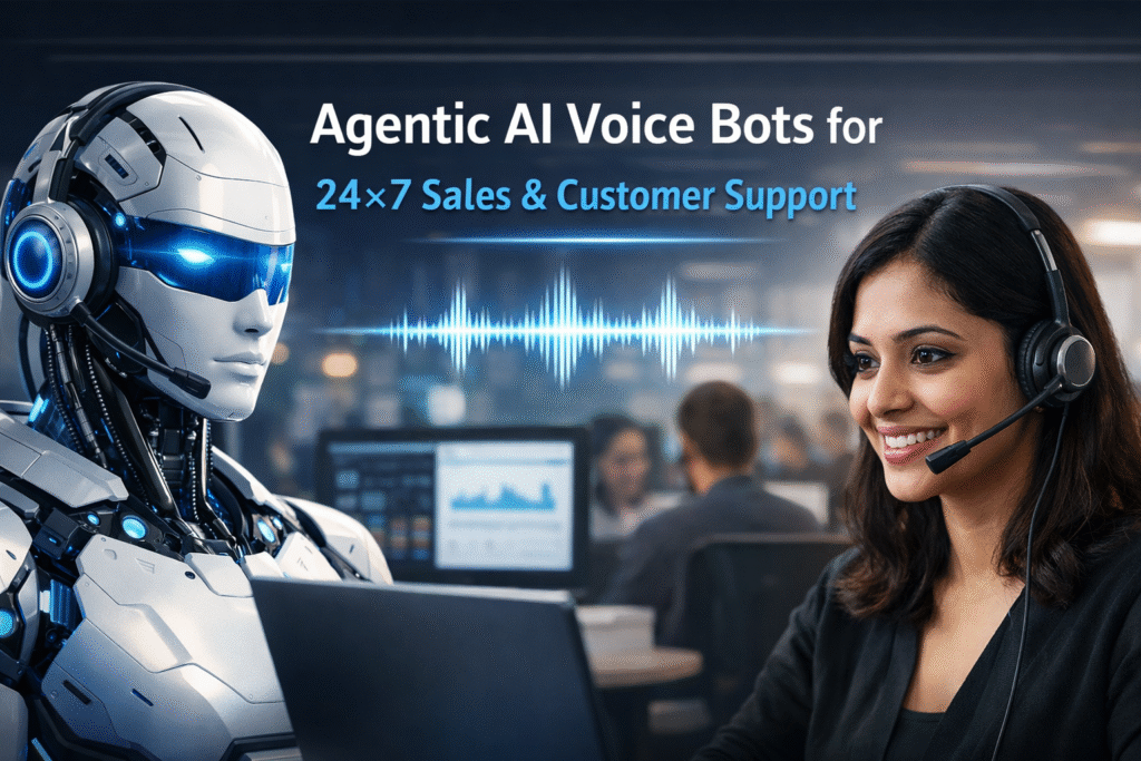 Agentic AI Voice Bots for 24×7 Sales & Customer Support