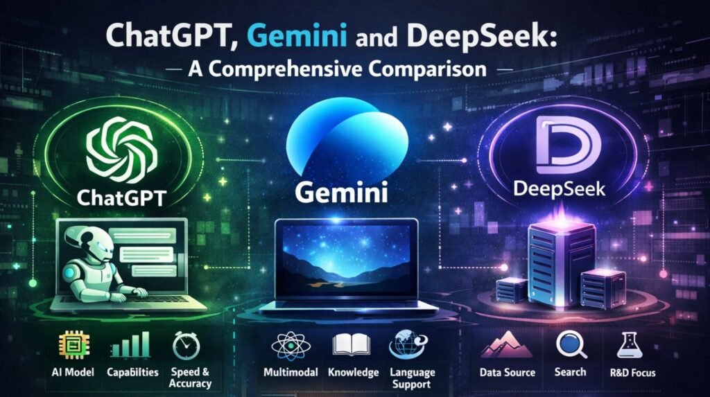 ChatGPT, Gemini vs DeepSeek: A Comprehensive Comparison