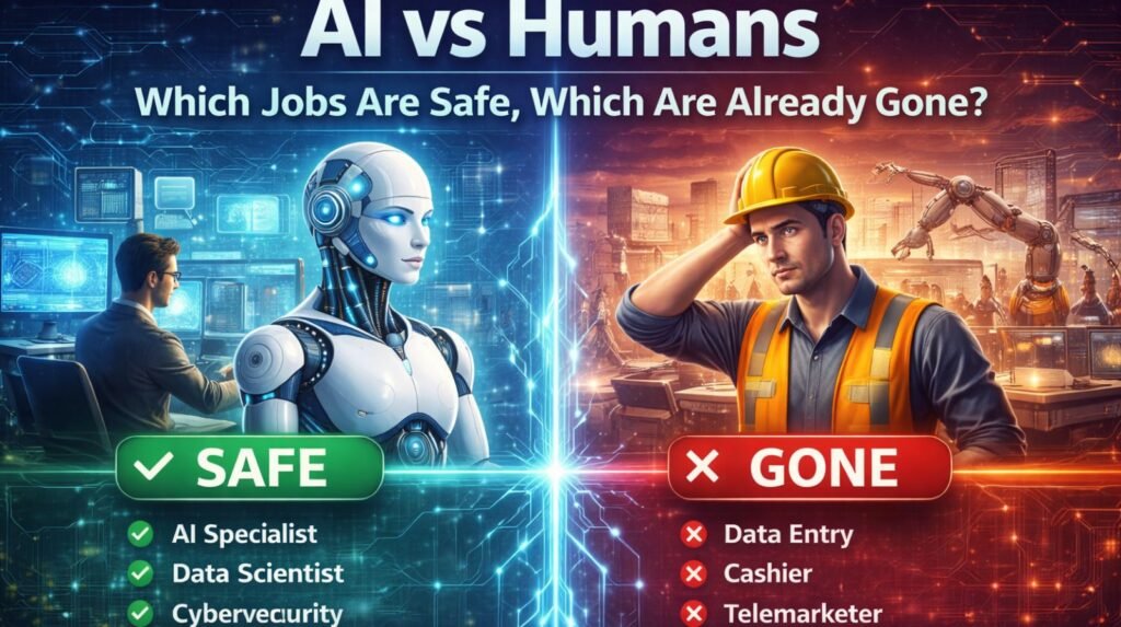 AI vs Humans: Which Jobs Are Safe, Which Are Already Gone?